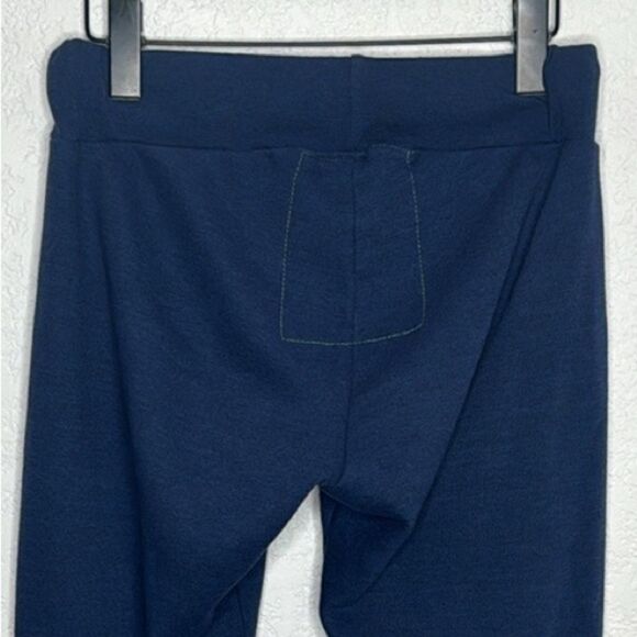 New Aviator National RAINBOW RIB POCKET SWEATPANTS Navy Small - Picture 7 of 13